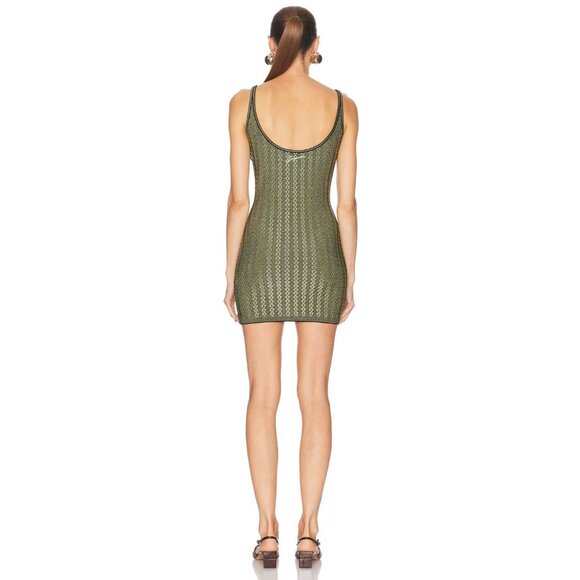 JACQUEMUS La Mini Robe Marino Dress Multi Black Green - Picture 4 of 7